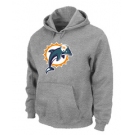 Miami Dolphins Logo Pullover Hoodie Grey