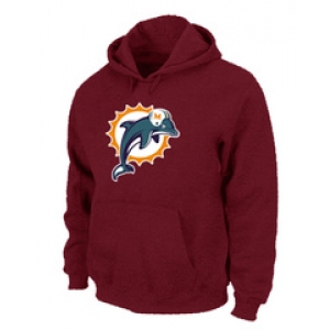 Miami Dolphins Logo Pullover Hoodie RED