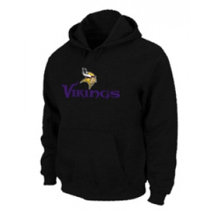 Minnesota Vikings Authentic Logo Pullover Hoodie Black