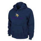 Minnesota Vikings Authentic Logo Pullover Hoodie D.Blue