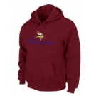 Minnesota Vikings Authentic Logo Pullover Hoodie RED