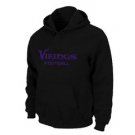 Minnesota Vikings Authentic font Pullover Hoodie Black