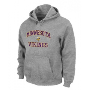 Minnesota Vikings Heart & Soul Pullover Hoodie Grey