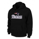 New England Patriots Authentic Logo Pullover Hoodie Black