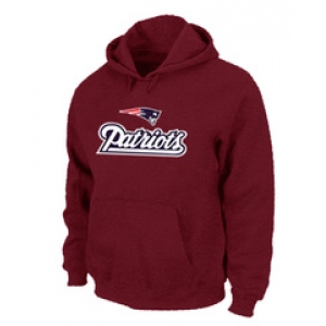 New England Patriots Authentic Logo Pullover Hoodie RED