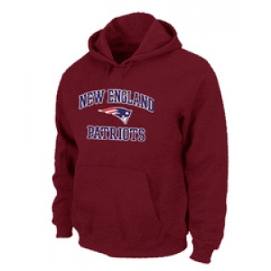 New England Patriots Heart & Soul Pullover Hoodie Red