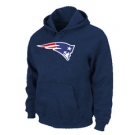 New England Patriots Logo Pullover Hoodie D.Blue