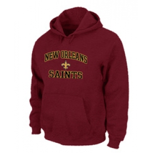 New Orleans Sains Heart & Soul Pullover Hoodie RED