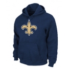 New Orleans Sains Logo Pullover Hoodie D.Blue