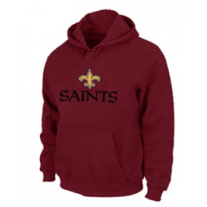 New Orleans Saints Authentic Logo Pullover Hoodie RED