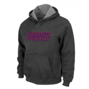 New York Giants Authentic Logo Pullover Hoodie D.Grey