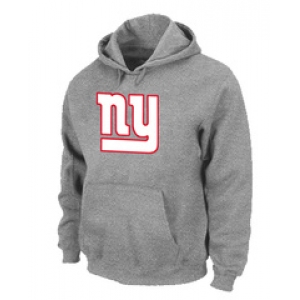 New York Giants Authentic Logo Pullover Hoodie Grey