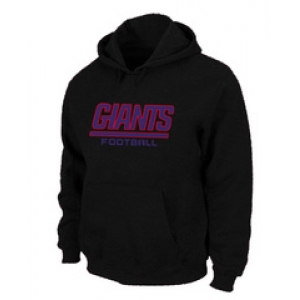 New York Giants Authentic font Pullover Hoodie Black