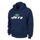 New York Jets Authentic Logo Pullover Hoodie D.Blue