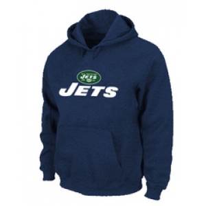 New York Jets Authentic Logo Pullover Hoodie D.Blue