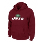 New York Jets Authentic Logo Pullover Hoodie RED