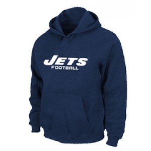 New York Jets Authentic font Pullover Hoodie D.Blue