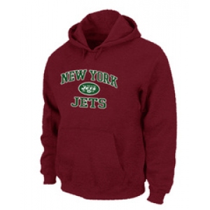 New York Jets Heart & Soul Pullover Hoodie Red