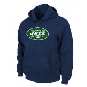 New York Jets Logo Pullover Hoodie D.Blue