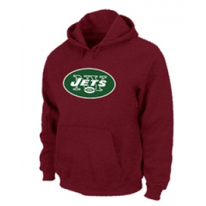 New York Jets Logo Pullover Hoodie RED