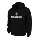 Oakland Raiders Authentic Logo Pullover Hoodie Black