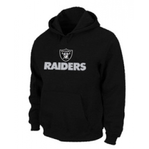 Oakland Raiders Authentic Logo Pullover Hoodie Black