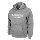 Oakland Raiders Authentic font Pullover Hoodie Grey