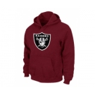 Oakland Raiders Logo Pullover Hoodie RED