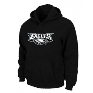 Philadelphia Eagles Authentic Logo Pullover Hoodie Black