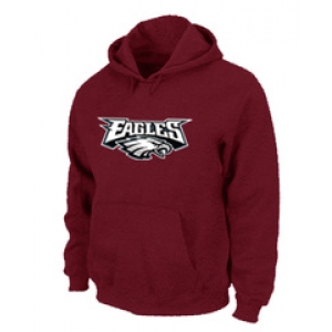 Philadelphia Eagles Authentic Logo Pullover Hoodie RED