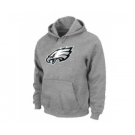 Philadelphia Eagles Logo Pullover Hoodie Grey