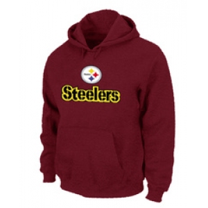 Pittsburgh Steelers Authentic Logo Pullover Hoodie RED