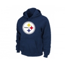 Pittsburgh Steelers Logo Pullover Hoodie D.Blue