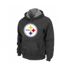 Pittsburgh Steelers Logo Pullover Hoodie D.Grey