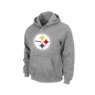 Pittsburgh Steelers Logo Pullover Hoodie Grey