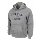 San Diego Charger Heart & Soul Pullover Hoodie Grey