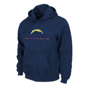 San Diego Chargers Authentic Logo Pullover Hoodie D.Blue