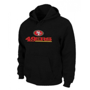 San Francisco 49ers Authentic Logo Pullover Hoodie Black