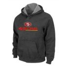 San Francisco 49ers Authentic Logo Pullover Hoodie D.Grey