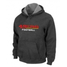 San Francisco 49ers Authentic font Pullover Hoodie D.Grey