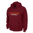 San Francisco 49ers Authentic font Pullover Hoodie Red