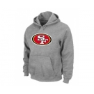 San Francisco 49ers Logo Pullover Hoodie Grey