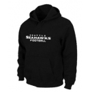 Seattle Seahawks Authentic font Pullover Hoodie Black