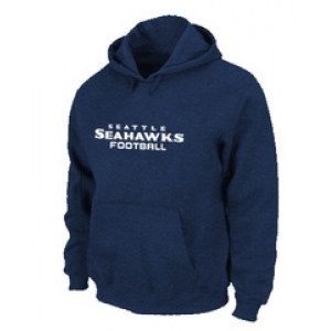 Seattle Seahawks Authentic font Pullover Hoodie D.Blue