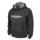 Seattle Seahawks Authentic font Pullover Hoodie D.Grey