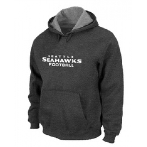 Seattle Seahawks Authentic font Pullover Hoodie D.Grey