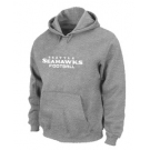 Seattle Seahawks Authentic font Pullover Hoodie Grey