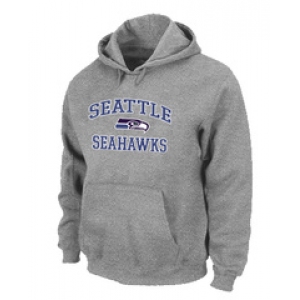 Seattle Seahawks Heart & Soul Pullover Hoodie Black Grey