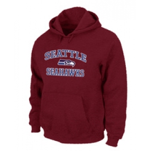 Seattle Seahawks Heart & Soul Pullover Hoodie Black RED