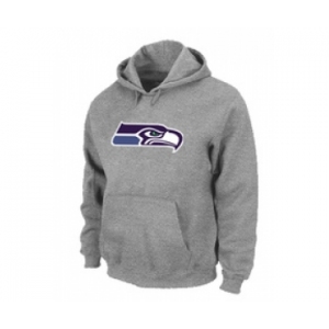 Seattle Seahawks Logo Pullover Hoodie Grey